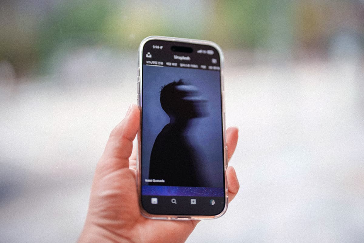 Graphique de croissance de portée sur un smartphone premium