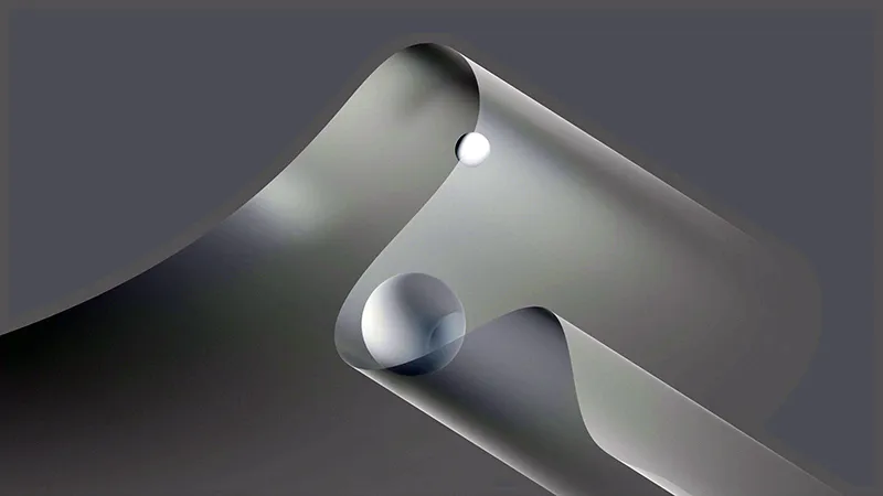 Formes fluides et abstraites créant un design minimaliste