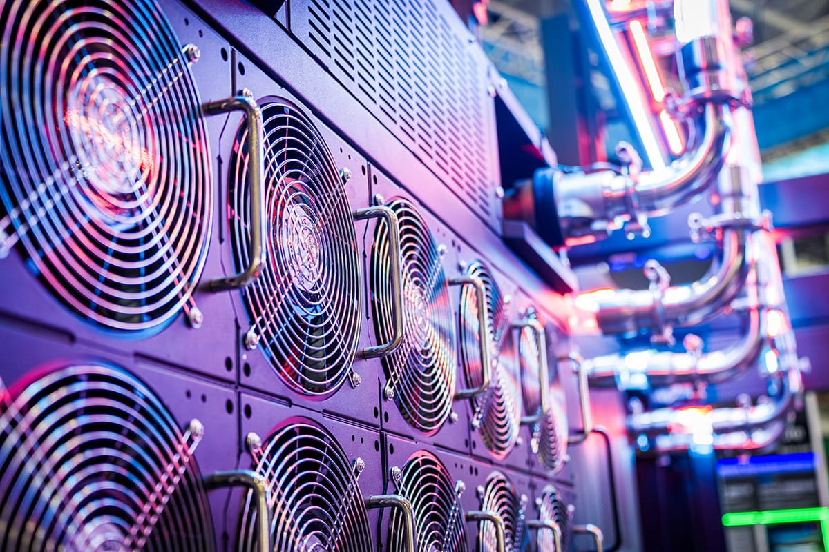 Serveurs informatiques sécurisés illustrant la protection des données en B2B