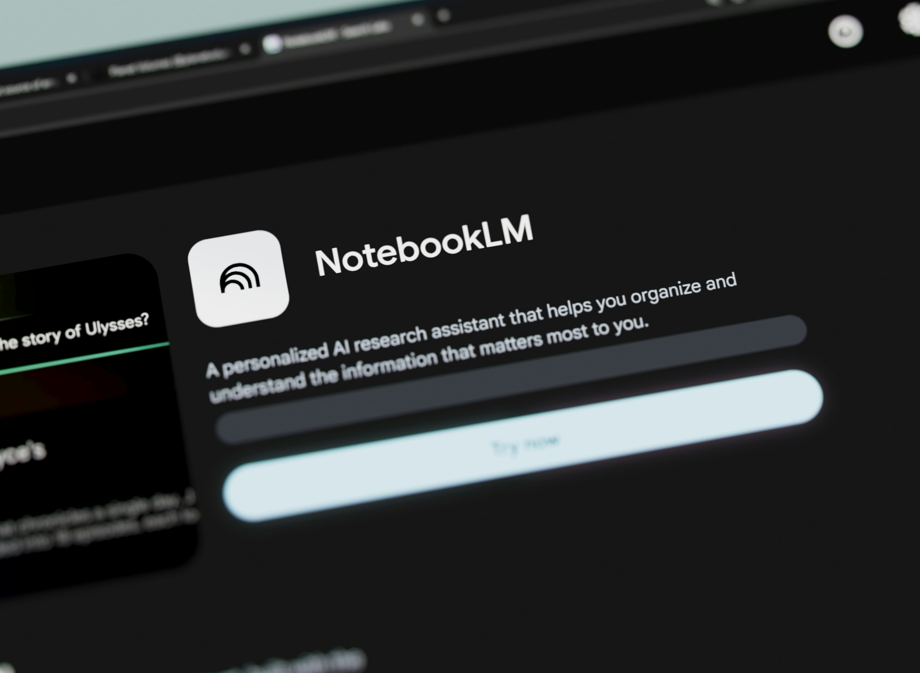 Interface sombre et minimaliste de logiciel d'intelligence artificielle